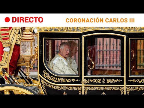 CORONACIÓN CARLOS III: El REY y la REINA CAMILA en procesión hasta WESTMINSTER | RTVE