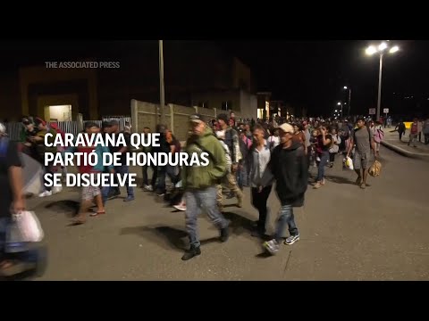 Caravana que partió de Honduras se disuelve