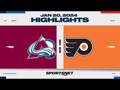 NHL Highlights | Avalanche vs. Flyers -January 20, 2024