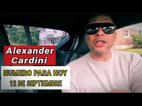 LOS NUMEROS DE HOY 12/09/22 Alexander Cardini NUMEROLOGÍA