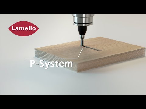 Lamello P System: Profilnut in Fläche mit P-System CNC Schaftwerkzeug und 3-Achs-Bewegung
