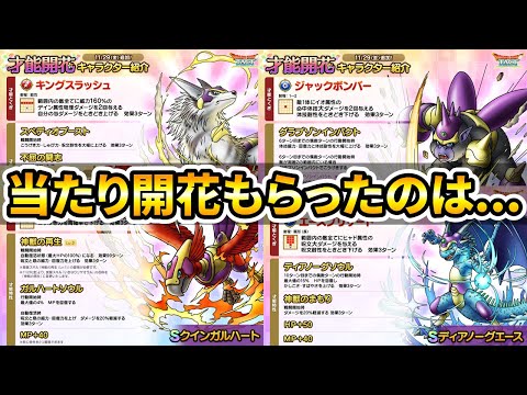 【ドラクエタクト】4神獣才能開花の当たりは？