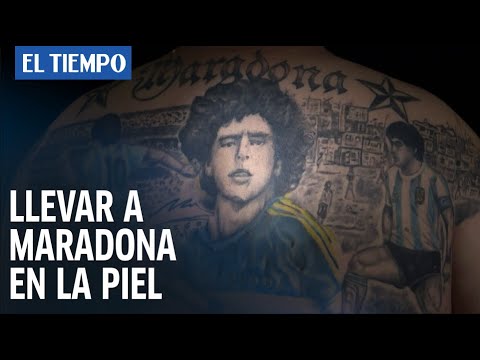 Llevar a Maradona en la piel, homenaje al ídolo en su 60 cumpleaños