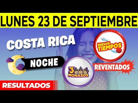 Sorteo 7:30PM Nuevos Tiempos y 3 Monazos NOCHE del lunes 23 de septiembre del 2024