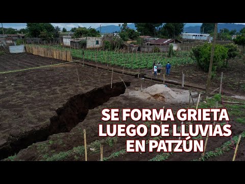 Pobladores de Patzún, Chimaltenango, en alerta por grieta; menor pierde la vida luego de lluvias