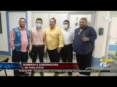 Once Noticias | Nombran a gobernadora en Choluteca