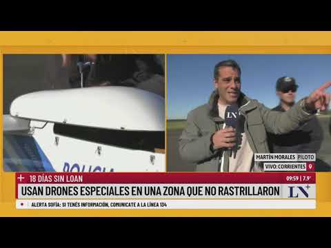18 días sin Loan: usan drones especiales en una zona que no rastrillaron