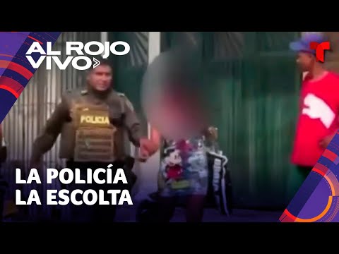 Policía escolta a presunta amante de un hombre tras aparecer la esposa en su casa en Colombia