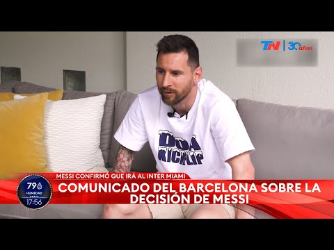 MESSI AL INTER DE MIAMI I Barcelona publicó un comunicado tras el anuncio de Messi: Mucha suerte