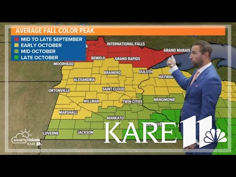 Check out the Fall Color Forecast for Minnesota on Monday, Sept. 23