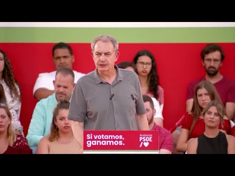 Zapatero respalda a Espadas reivindicando con orgullo la gestión del PSOE-A