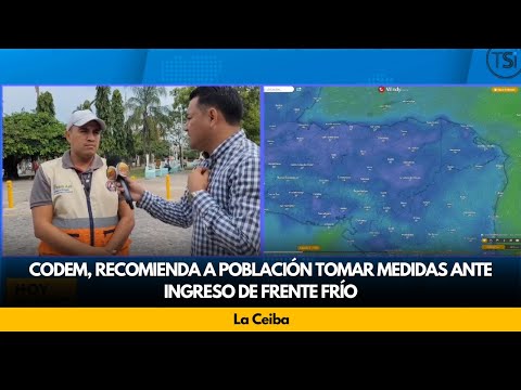 CODEM, recomienda a población tomar medidas ante ingreso de frente frío, La Ceiba