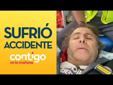 ¿ES NORMAL?: Fernando Larraín sufrió accidente y se grabó en ambulancia - Contigo en La Mañana