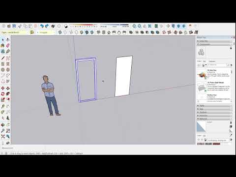 SketchUp-วิธีออกแบบประตูง่าย