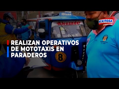 Cercado de Lima: Realizan operativo de mototaxis en paraderos