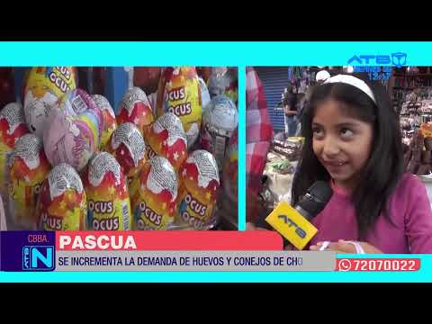 Tradición de Semana Santa: Venta de Huevos y Conejos de Pascua en Cochabamba
