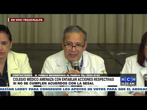 Colegio Médico anuncia acciones legales y gremiales para exigir al gobierno cumplimiento de compromi