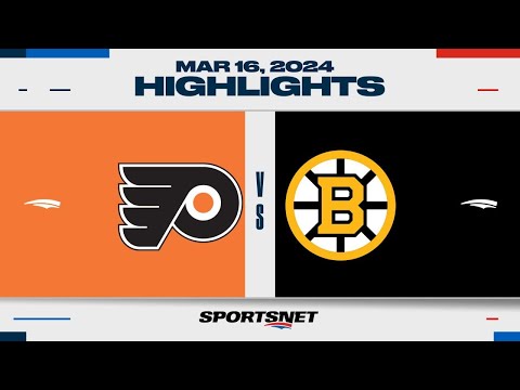 NHL Highlights | Bruins vs. Flyers - March 16, 2024