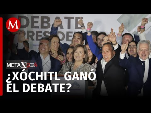Xóchitl Gálvez evalúa su participación en el debate presidencial