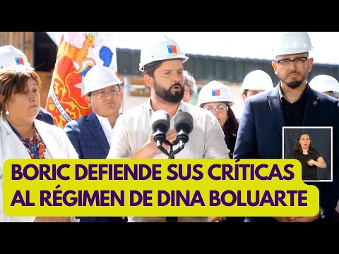 Gabriel Boric defiende críticas al régimen de Dina Boluarte
