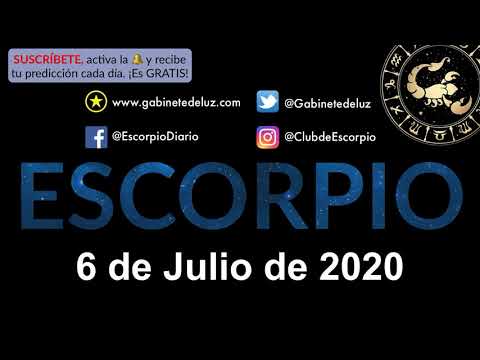 Horóscopo Diario - Escorpio - 6 de Julio de 2020