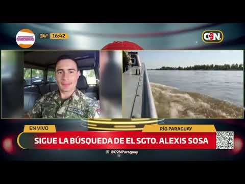 Sigue la búsqueda del sargento Alexis Sosa