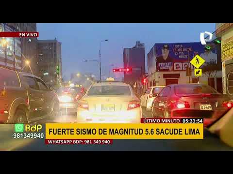 Sismo en Lima: fuerte movimiento telúrico de 5.6 se registró esta mañana