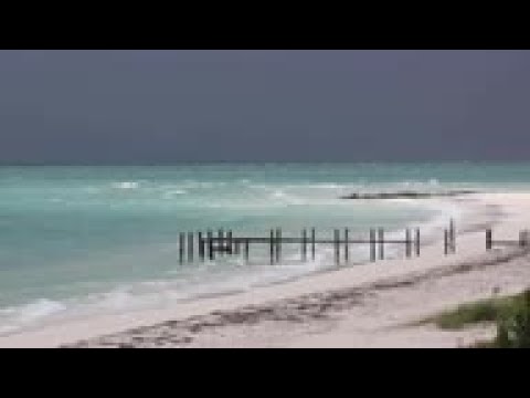 Hurricane Isaias sweeps over Grand Bahama island