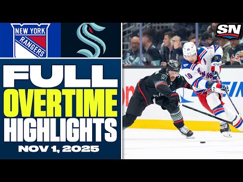New York Rangers at Seattle Kraken | FULL Overtime Highlights - November 1, 2025