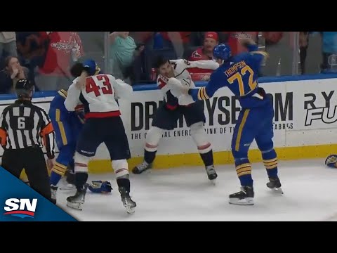 Capitals and Sabres Game Ends With Multiple Fights