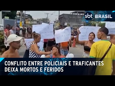 Tiroteio entre policiais e traficantes no RJ deixa mortos e feridos | SBT Brasil (08/04/24)