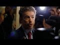 Why was Rand Paul stuck at the airport?