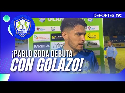 Pablo Soda reacciona a su estreno en Liga Nacional con el primer gol del Torneo Apertura 2023 - 2024