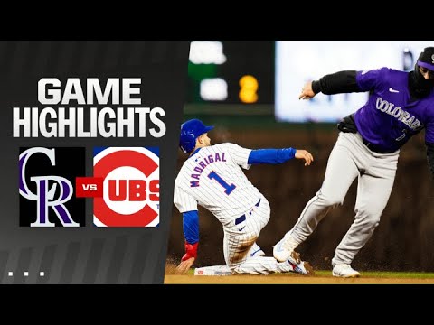 Rockies vs. Cubs Game Highlights (4/2/24) | MLB Highlights