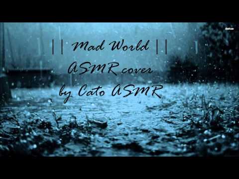 || ASMR || Mad World || Singing ASMR, rain sounds ||