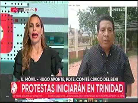 03012023   HUGO APONTE   TRINIDAD INICIARA PROTESTAS CONTRA LA DETENCION GOBERNADOR CRUCEÑO   UNITEL