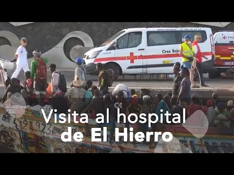 El director del SCS, Carlos Gustavo Díaz, visita el Hospital Insular de El Hierro