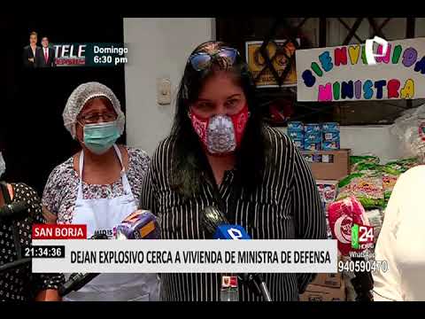 San Borja: dejan explosivo cerca a la vivienda de la ministra de Defensa