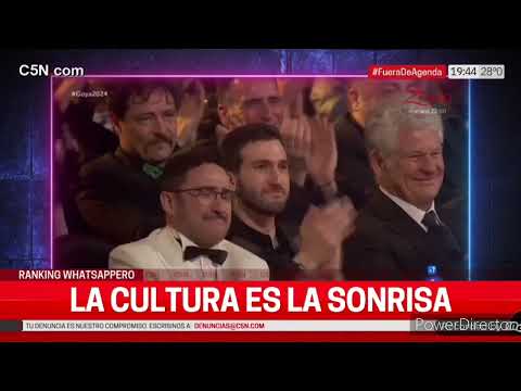 Al recibir el Premio Goya, el zurdo kirchnerista Matias Recalt pide por la cultura (11 feb 2024)