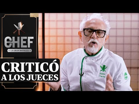 ¡UNA BARBARIDAD! Ennio Carota se molestó por críticas a sus preparaciones - El Discípulo del Chef