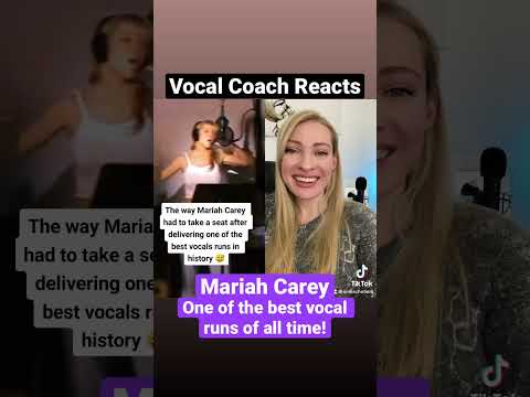 Mariah Carey: One of the best vocal runs of all time! Vocal Coach Reacts 🎶
