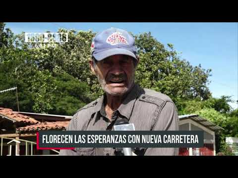 Nueva carretera en La Garnacha; esperanza de productores y negocios del Tisey, Estelí - Nicaragua