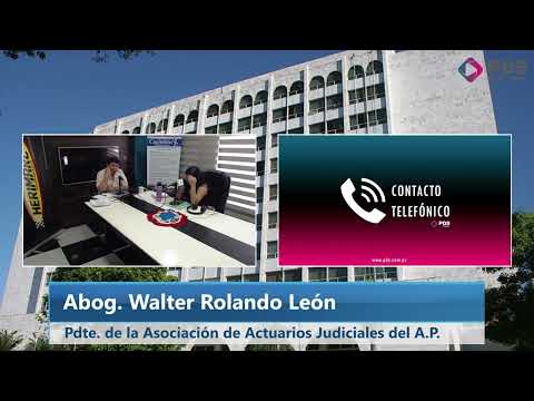 Abog. Walter Rolando León - Pdte. de la Asociación de Actuarios Judiciales del Alto Paraná