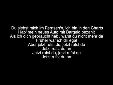 Loredana - Jetzt Rufst du an I Lyrics