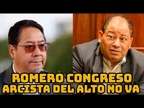 CARLOS ROMERO DICE DIRIGENTES ARCISTAS NO PODRIAN PARTICIPAR CONGRESO MAS-IPSP NO SON MILITANTES