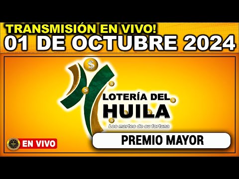 Resultado LOTERIA DEL HUILA MARTES 01 de octubre de 2024