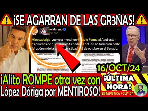 SE AGARRAN DE LAS GREÑAS ¡ ALITO ROMPE CON LOPEZ DORIGA !