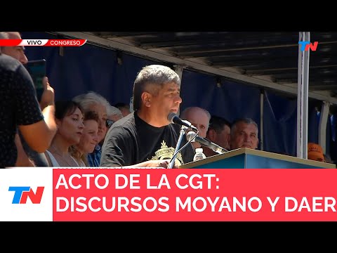 ACTO DE LA CGT I Un peronista no puede votar este DNU, Pablo Moyano