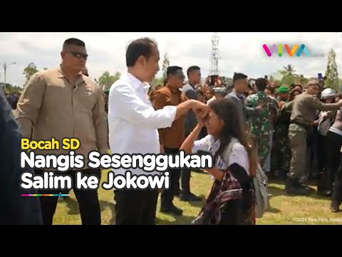 MERINDING! Ribuan Warga TTU Lepas Jokowi, Bocah Nangis Sesenggukan