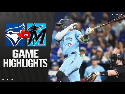 Blue Jays vs. Marlins Game Highlights (8/22/25) | MLB Highlights